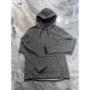 Nike Therma-Fit Black and White Patterned Pullover Hoodie Size M